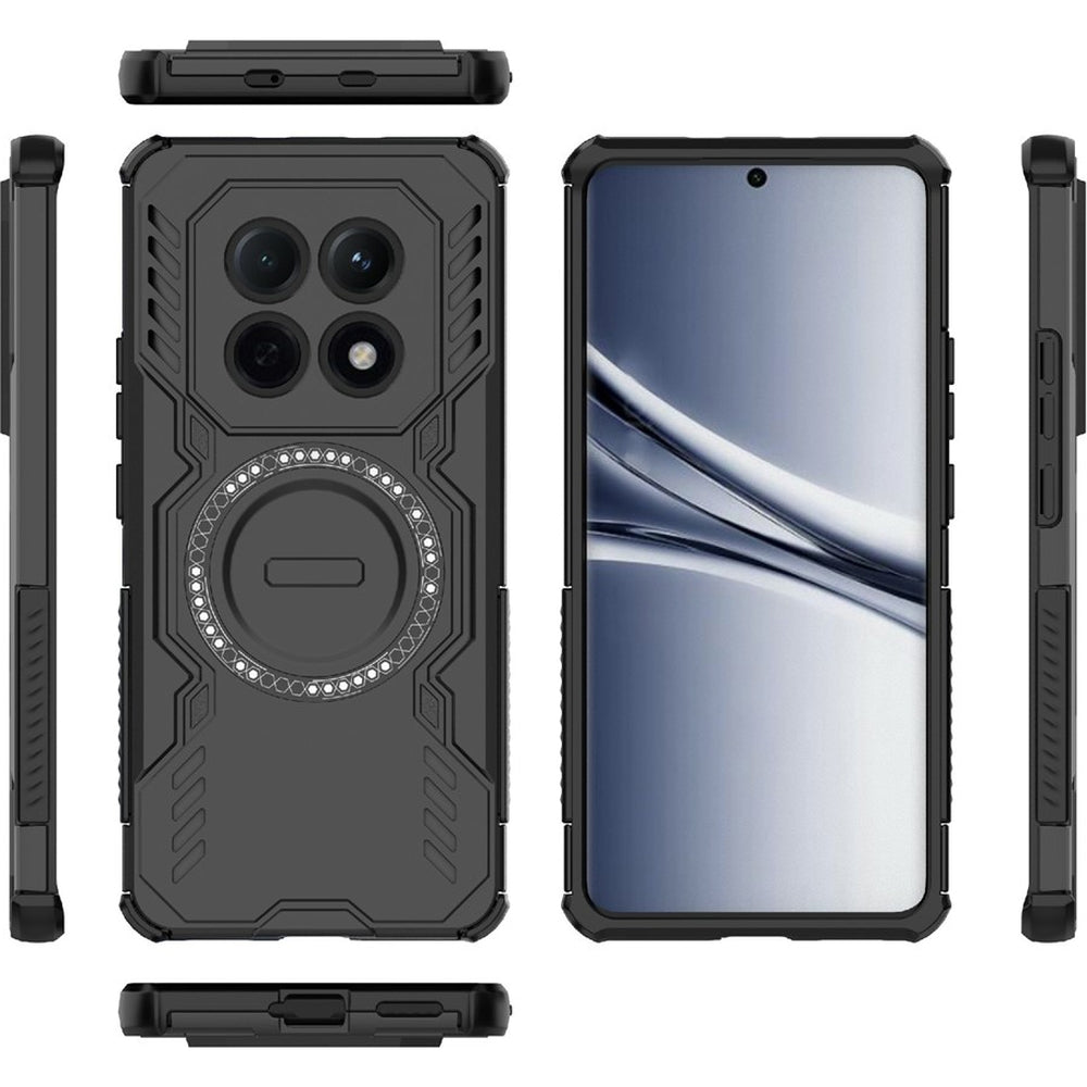 Handyhülle für Xiaomi Redmi Note 15 5G / POCO M8 5G, Techsuit ArmorMag Case, Schwarz