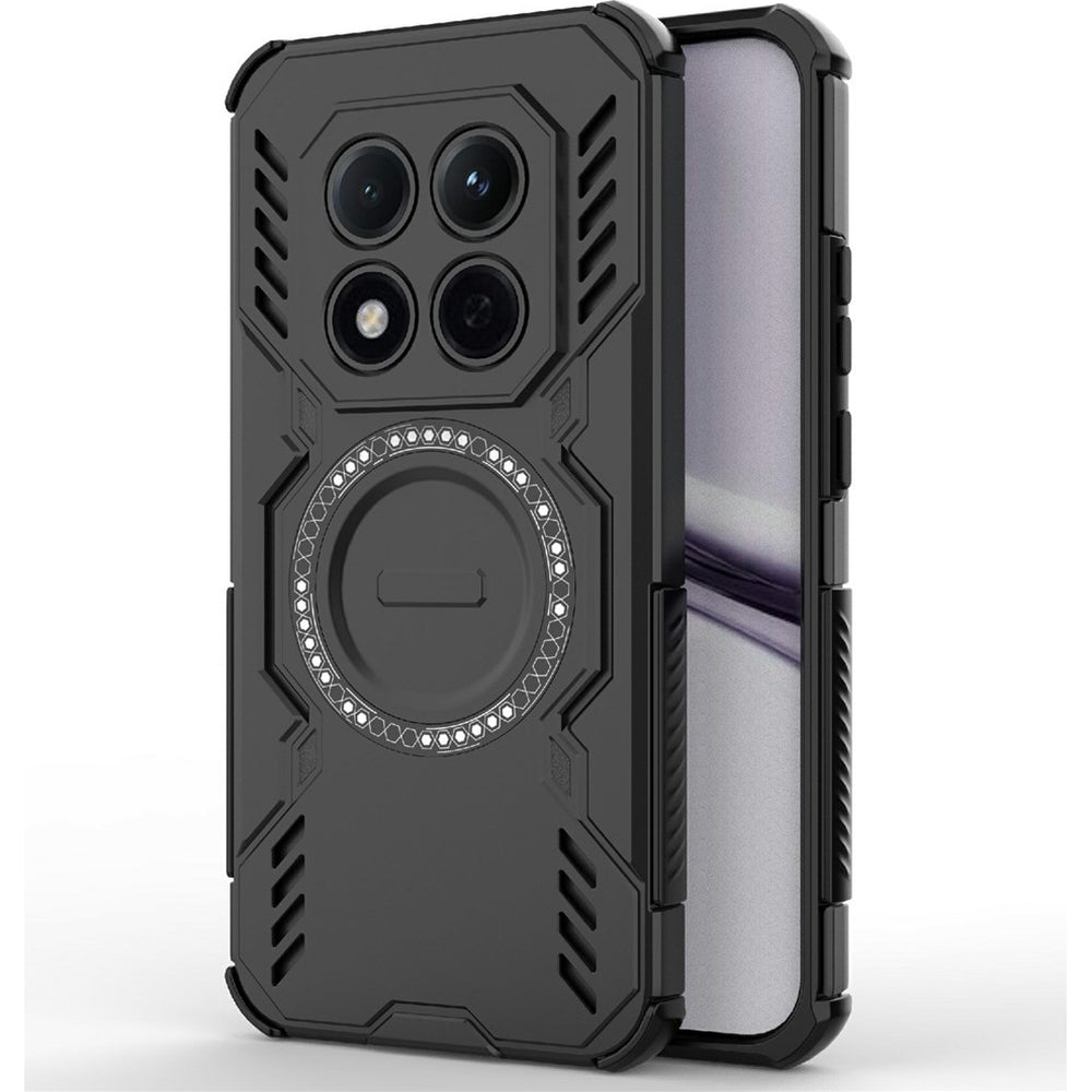 Handyhülle für Xiaomi Redmi Note 15 Pro 5G, Techsuit ArmorMag Case, Schwarz