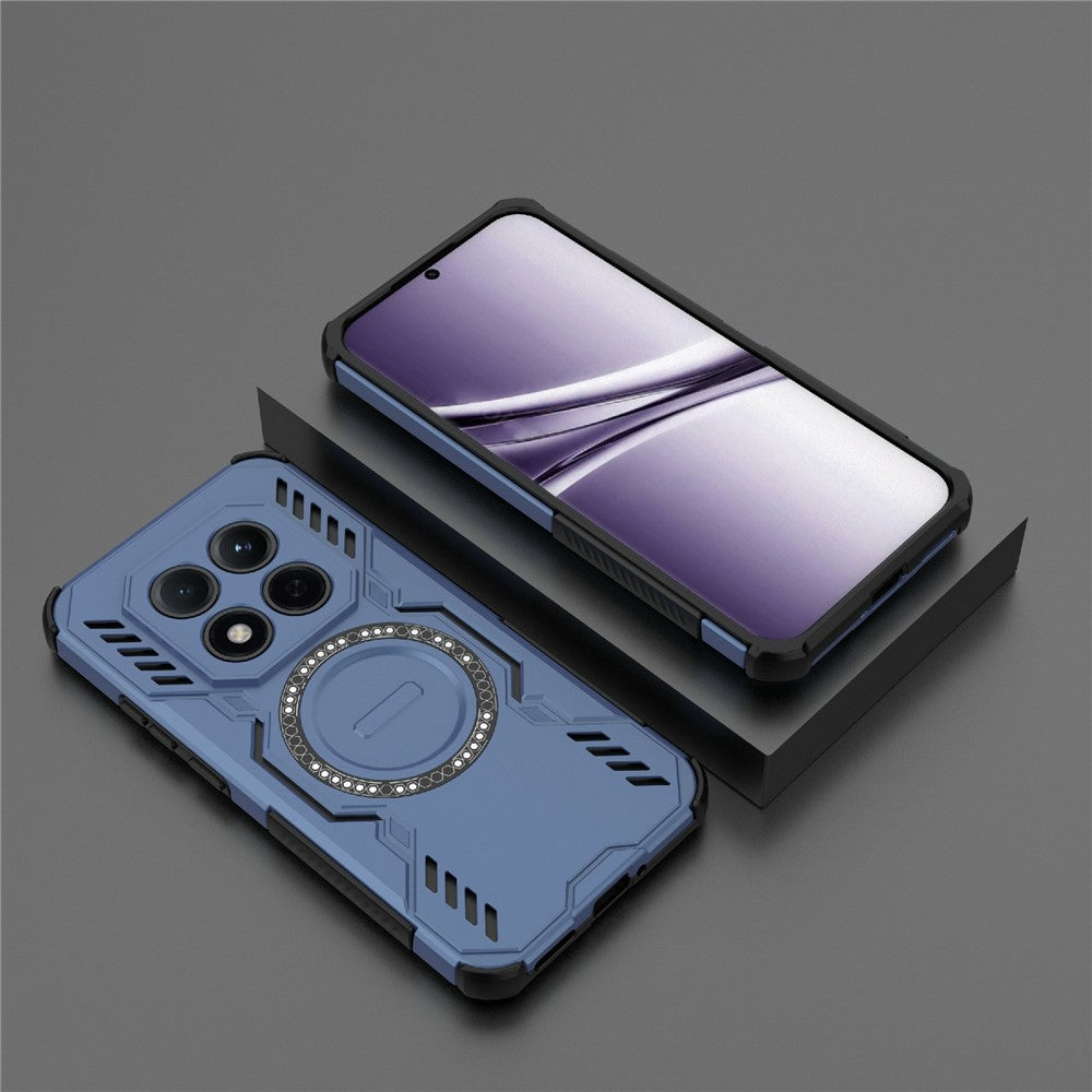 Handyhülle für Xiaomi Redmi Note 15 Pro Plus 5G / POCO M8 Pro 5G, Techsuit ArmorMag Case, Blau-Schwarz