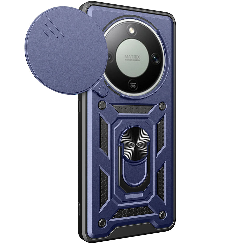 Handyhülle für Honor Magic8 Lite, Techsuit CamShield Series, Dunkelblau