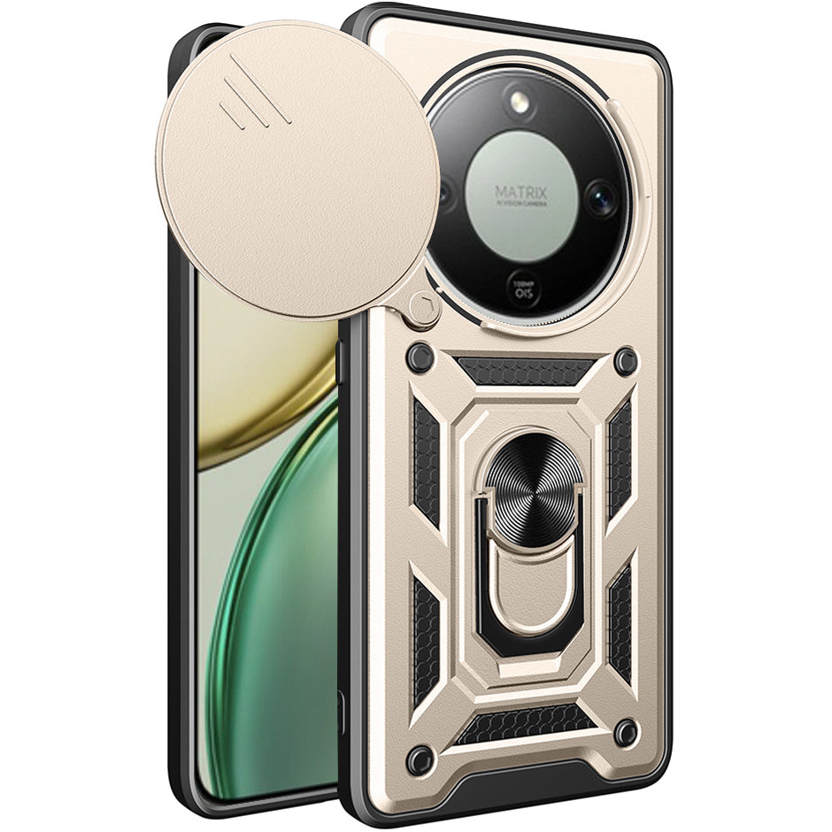 Handyhülle für Honor Magic8 Lite, Techsuit CamShield Series, Golden