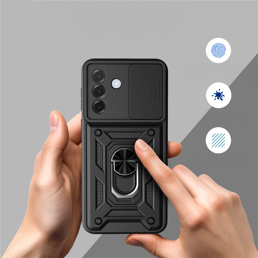 Handyhülle für Galaxy A57 5G, Techsuit CamShield Series, Schwarz