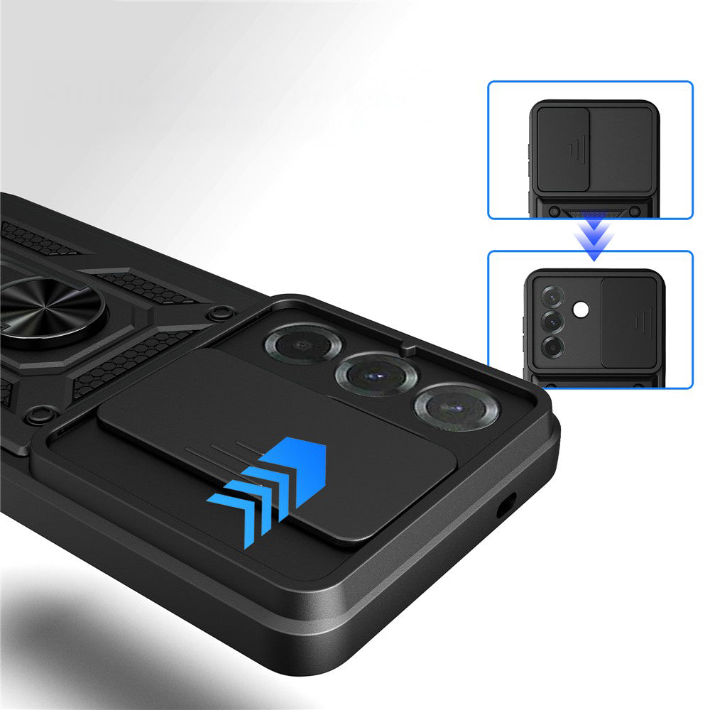 Handyhülle für Galaxy A57 5G, Techsuit CamShield Series, Schwarz
