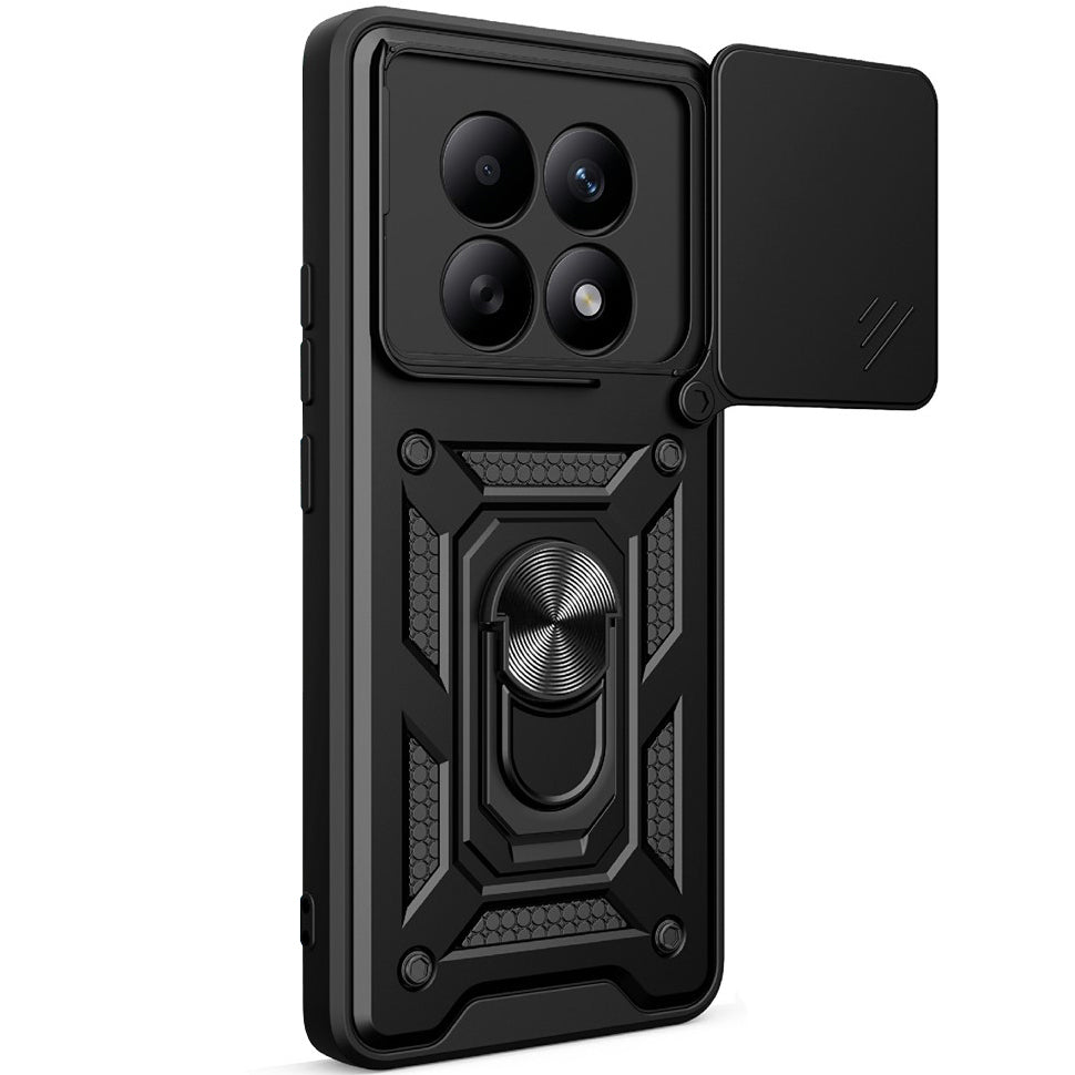 Handyhülle für Xiaomi Redmi Note 15 5G / Redmi Note 15 4G / POCO M8 5G, Techsuit CamShield Series, Schwarz