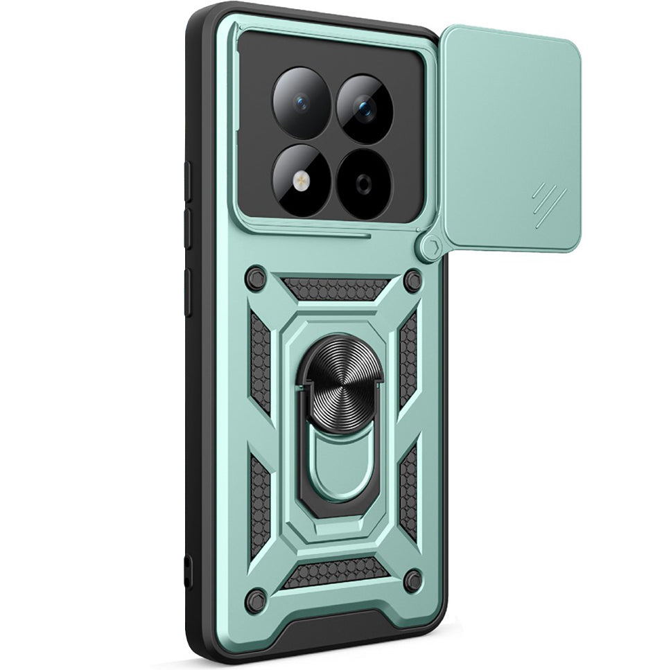 Handyhülle für Xiaomi Redmi Note 15 Pro 5G, Techsuit CamShield Series, Grün-Schwarz