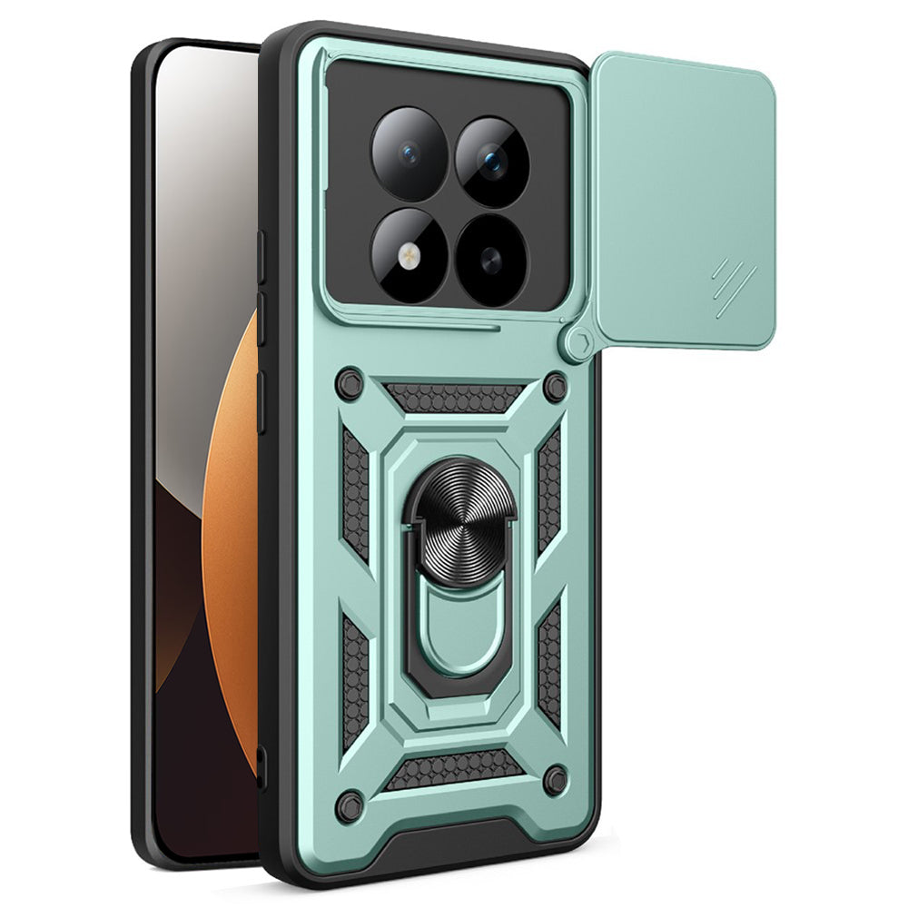 Handyhülle für Xiaomi Redmi Note 15 Pro Plus 5G / POCO M8 Pro 5G, Techsuit CamShield Series, Grün-Schwarz