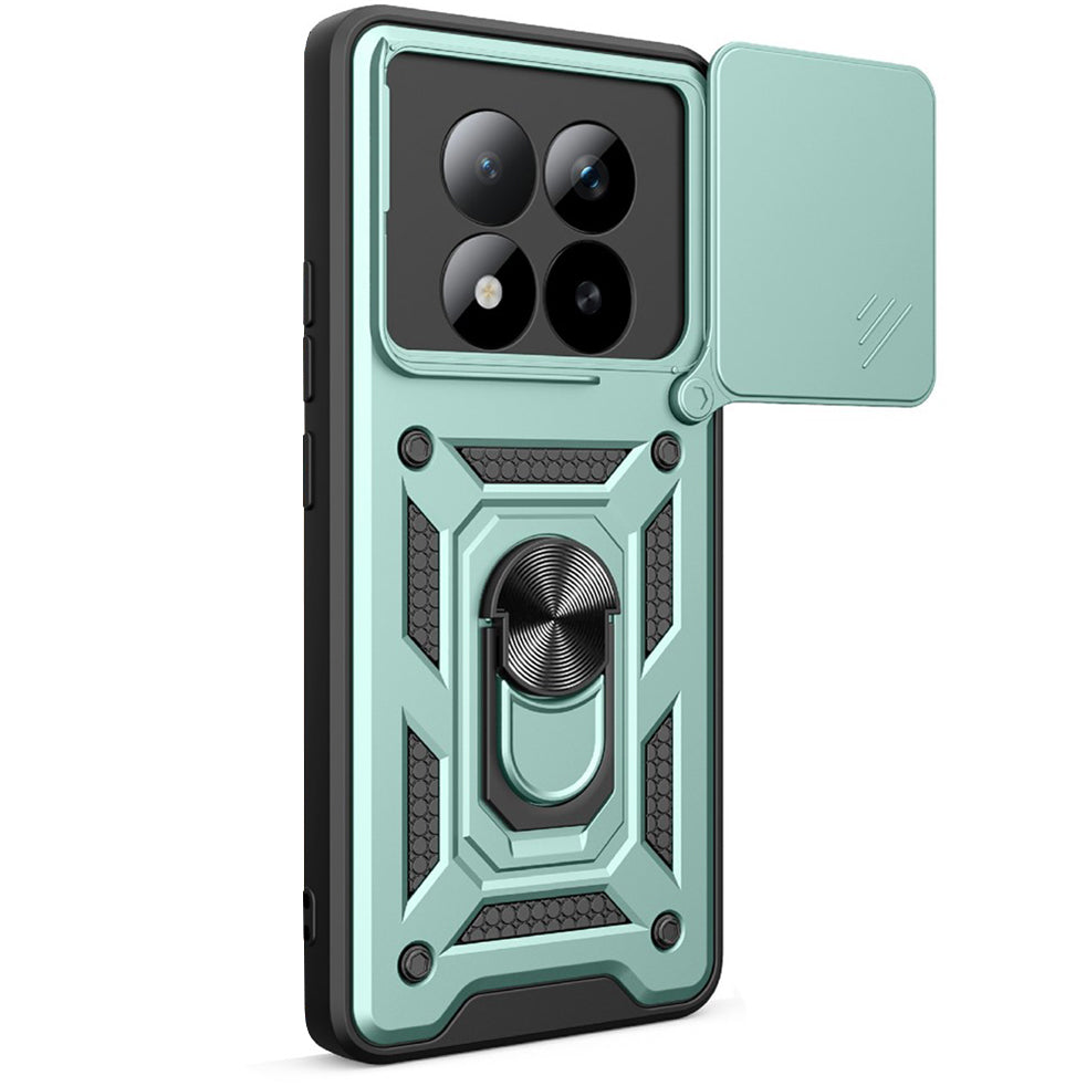 Handyhülle für Xiaomi Redmi Note 15 Pro Plus 5G / POCO M8 Pro 5G, Techsuit CamShield Series, Grün-Schwarz