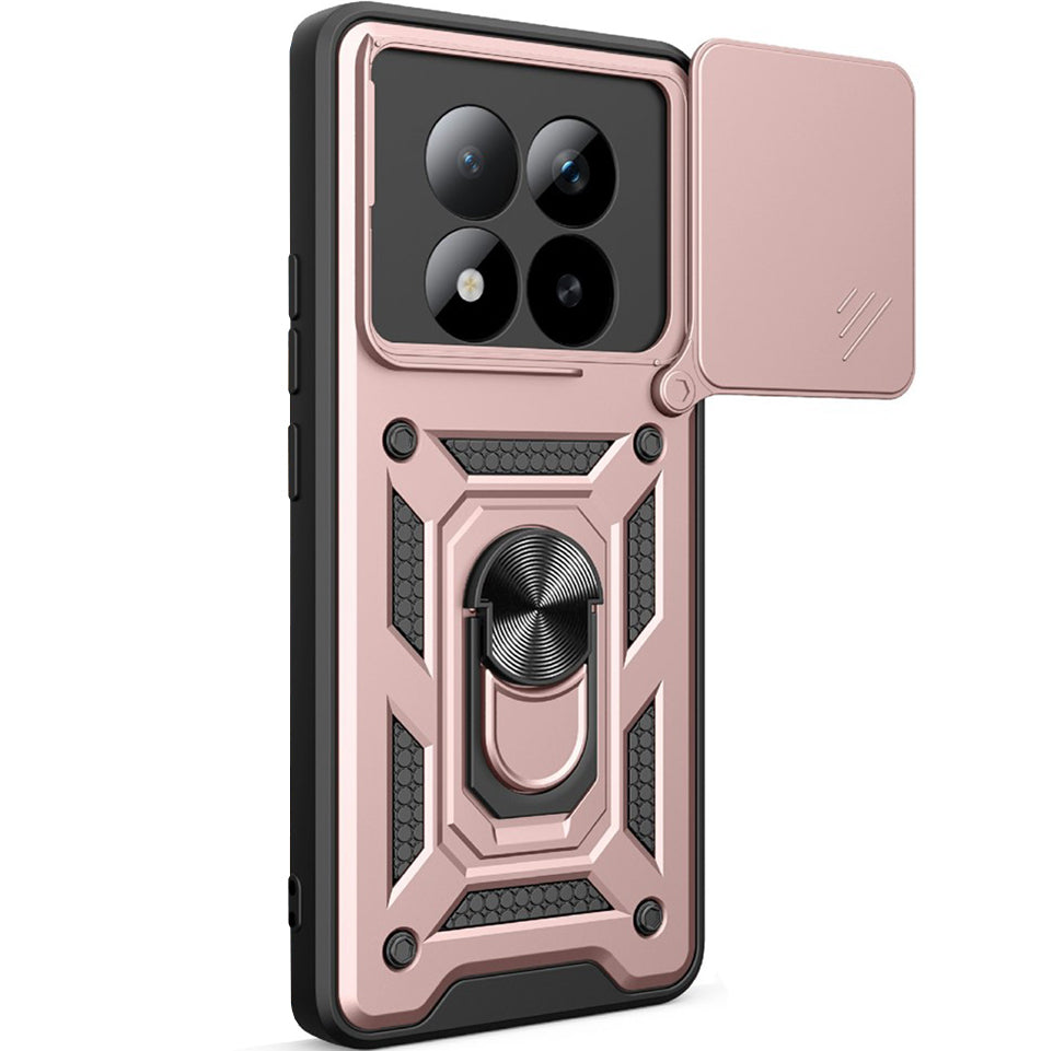 Handyhülle für Xiaomi Redmi Note 15 Pro Plus 5G / POCO M8 Pro 5G, Techsuit CamShield Series, Roségold / Schwarz