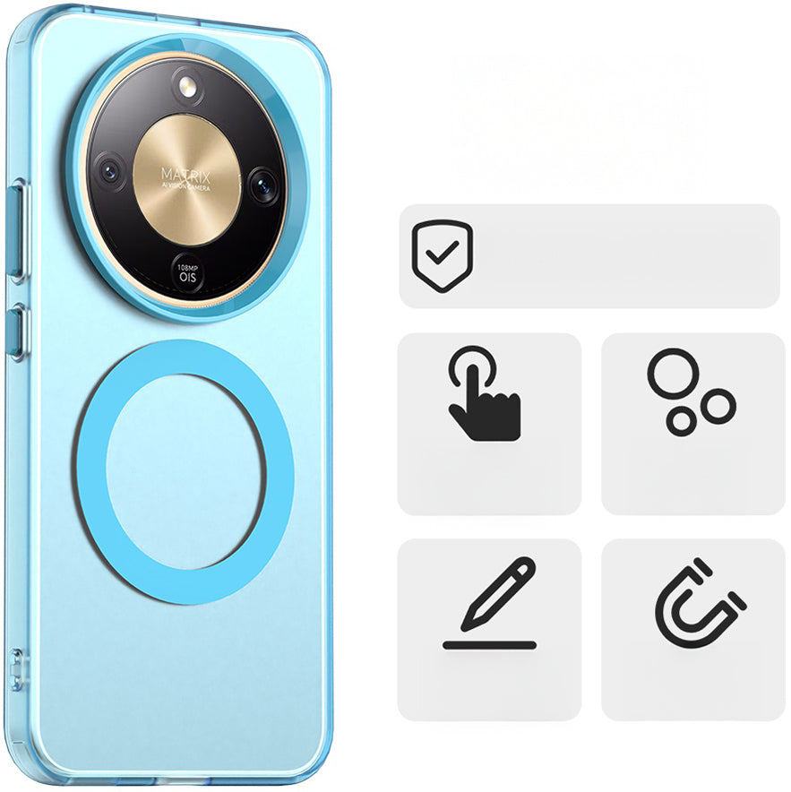 Handyhülle für Honor Magic8 Lite, Techsuit CandyCase MagSafe, Blau