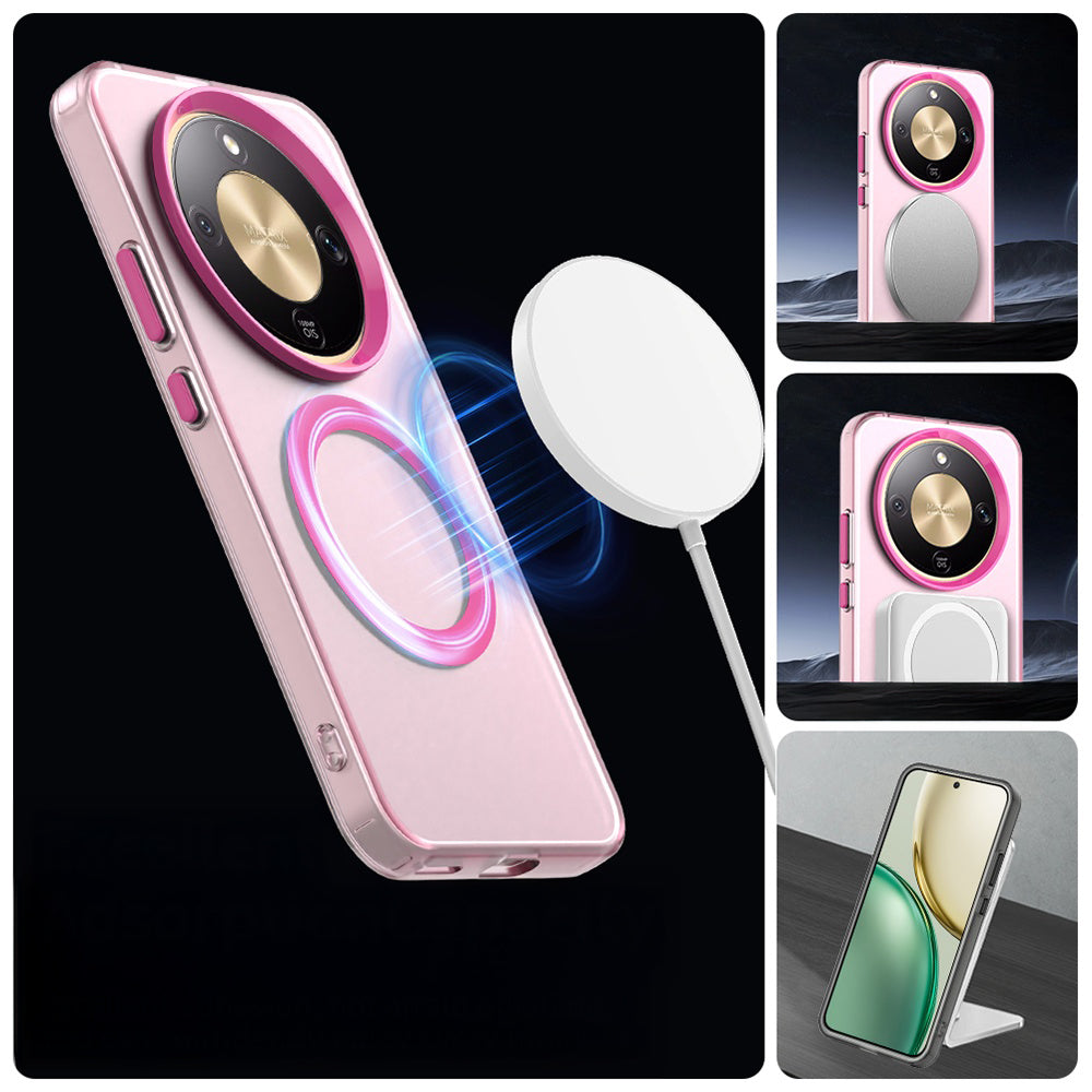 Handyhülle für Honor Magic8 Lite, Techsuit CandyCase MagSafe, Rosa