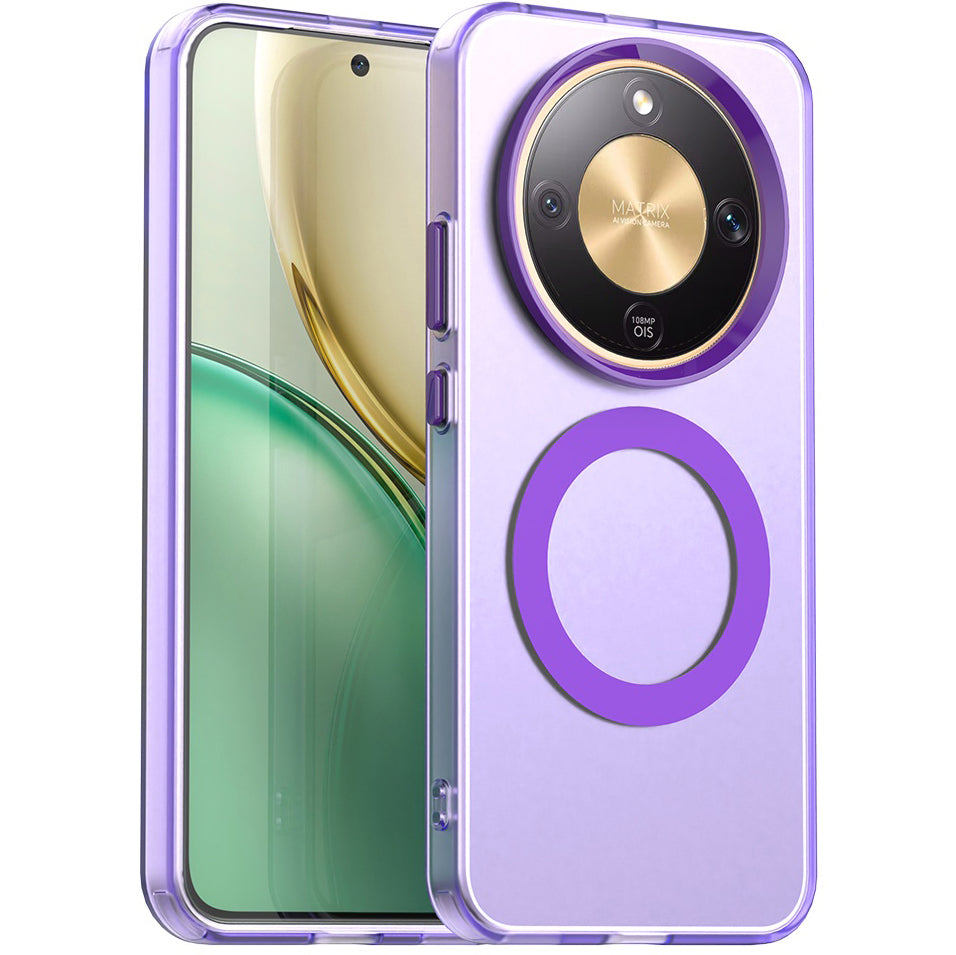 Handyhülle für Honor Magic8 Lite, Techsuit CandyCase MagSafe, Violett