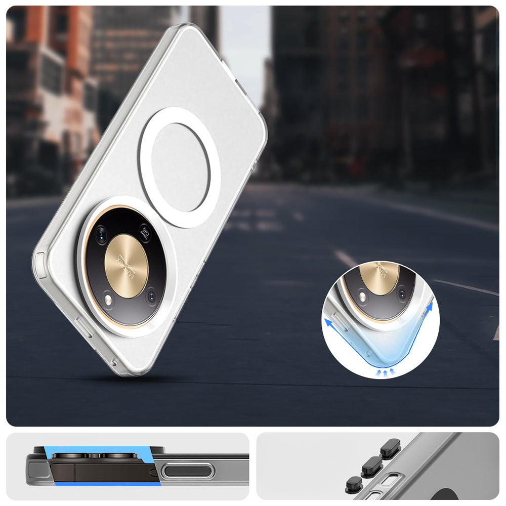 Handyhülle für Honor Magic8 Lite, Techsuit CandyCase MagSafe, Weiß