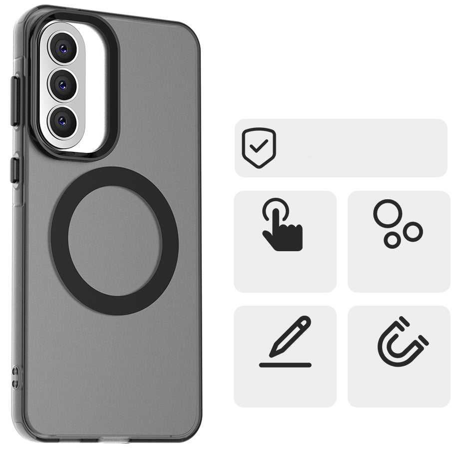 Handyhülle für Galaxy A57 5G, Techsuit CandyCase MagSafe, Schwarz