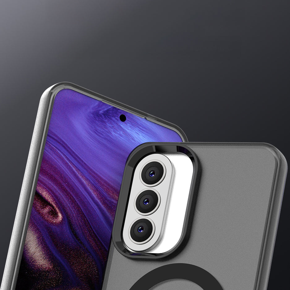 Handyhülle für Galaxy A57 5G, Techsuit CandyCase MagSafe, Schwarz