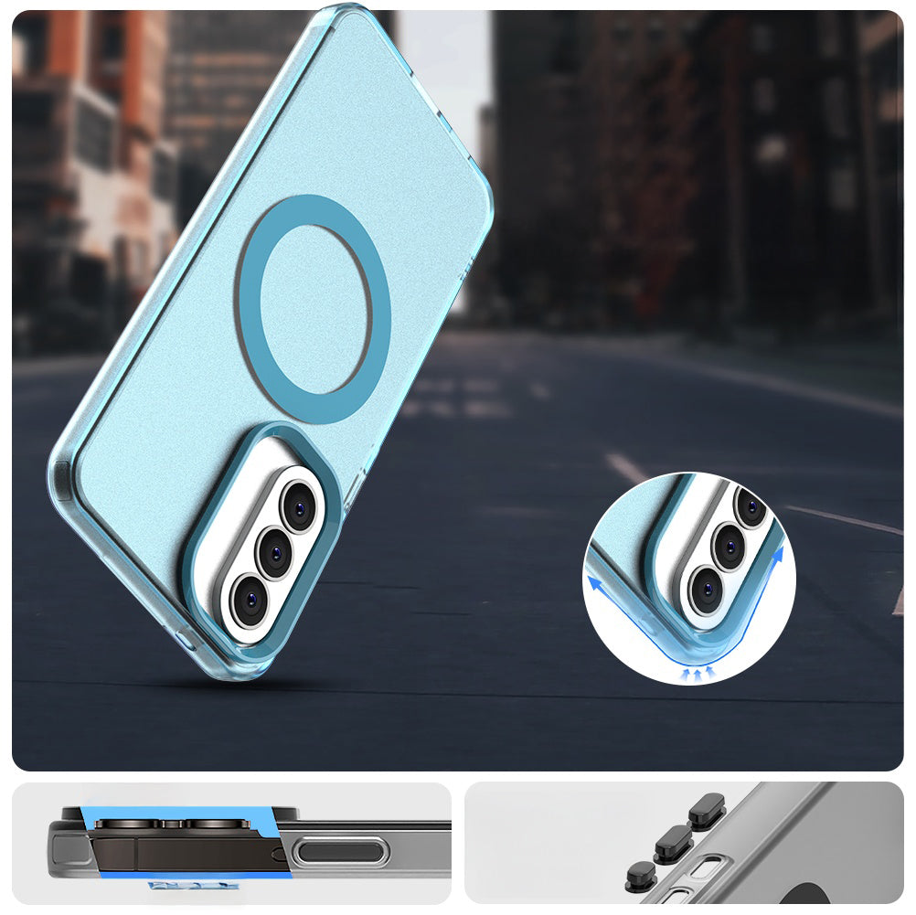 Handyhülle für Galaxy A57 5G, Techsuit CandyCase MagSafe, Blau