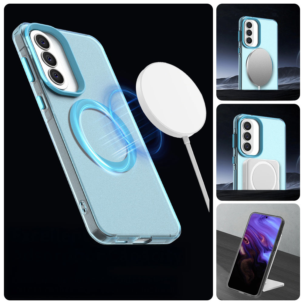 Handyhülle für Galaxy A57 5G, Techsuit CandyCase MagSafe, Blau