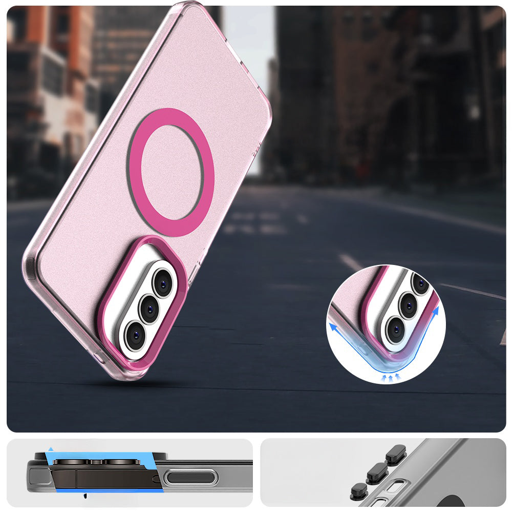 Handyhülle für Galaxy A57 5G, Techsuit CandyCase MagSafe, Rosa