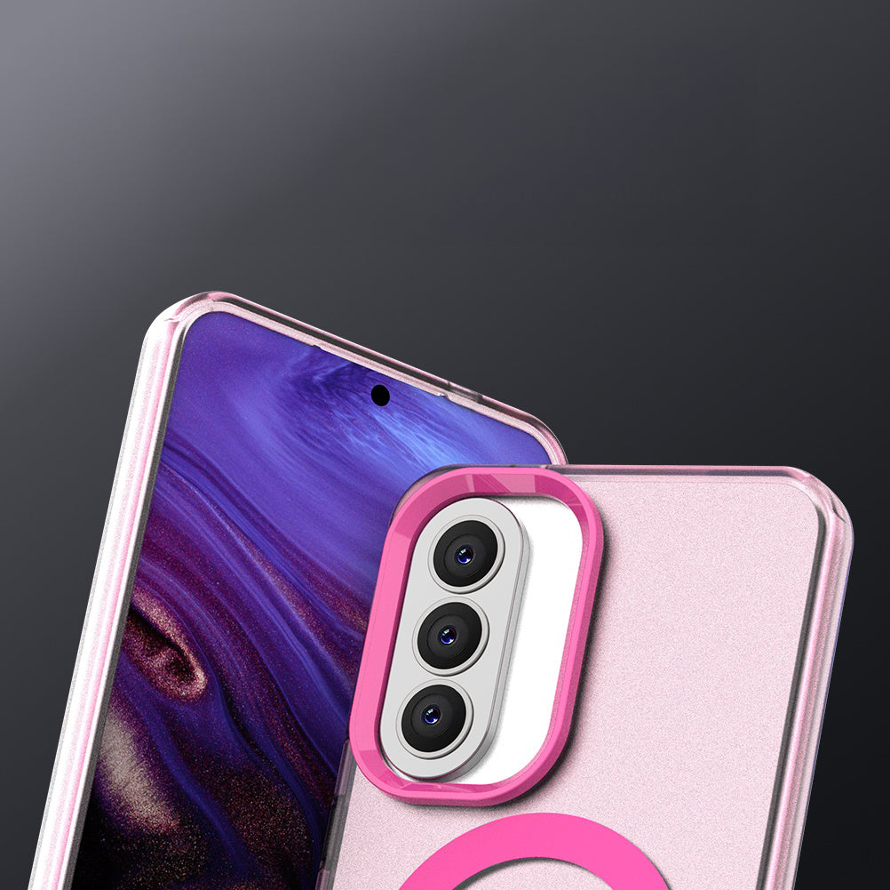Handyhülle für Galaxy A57 5G, Techsuit CandyCase MagSafe, Rosa
