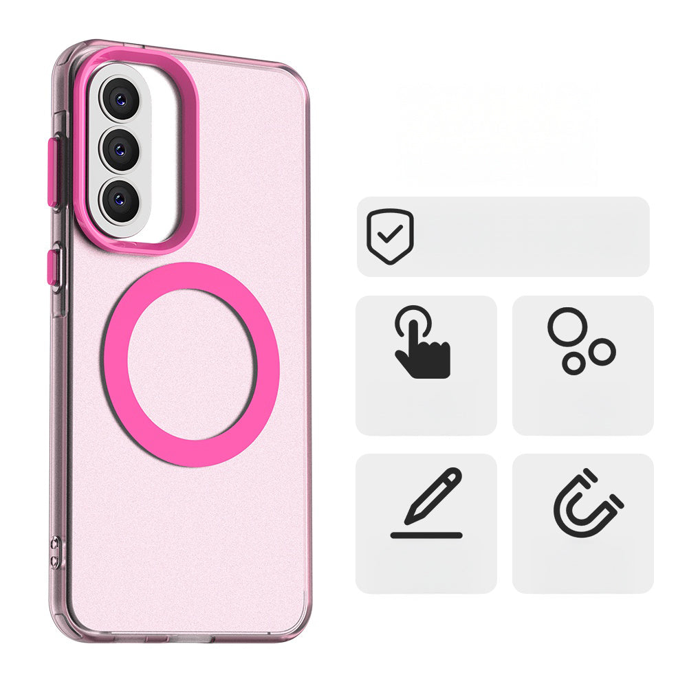 Handyhülle für Galaxy A57 5G, Techsuit CandyCase MagSafe, Rosa