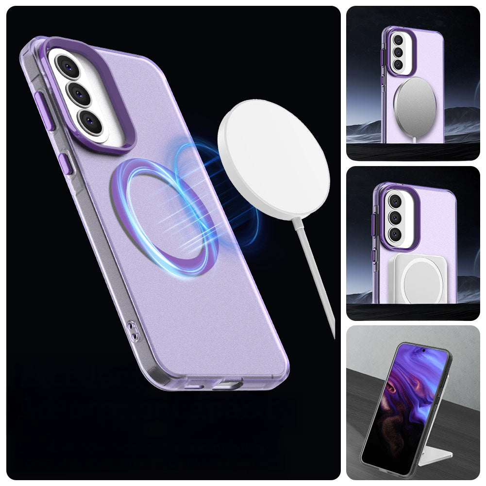 Handyhülle für Galaxy A57 5G, Techsuit CandyCase MagSafe, Violett