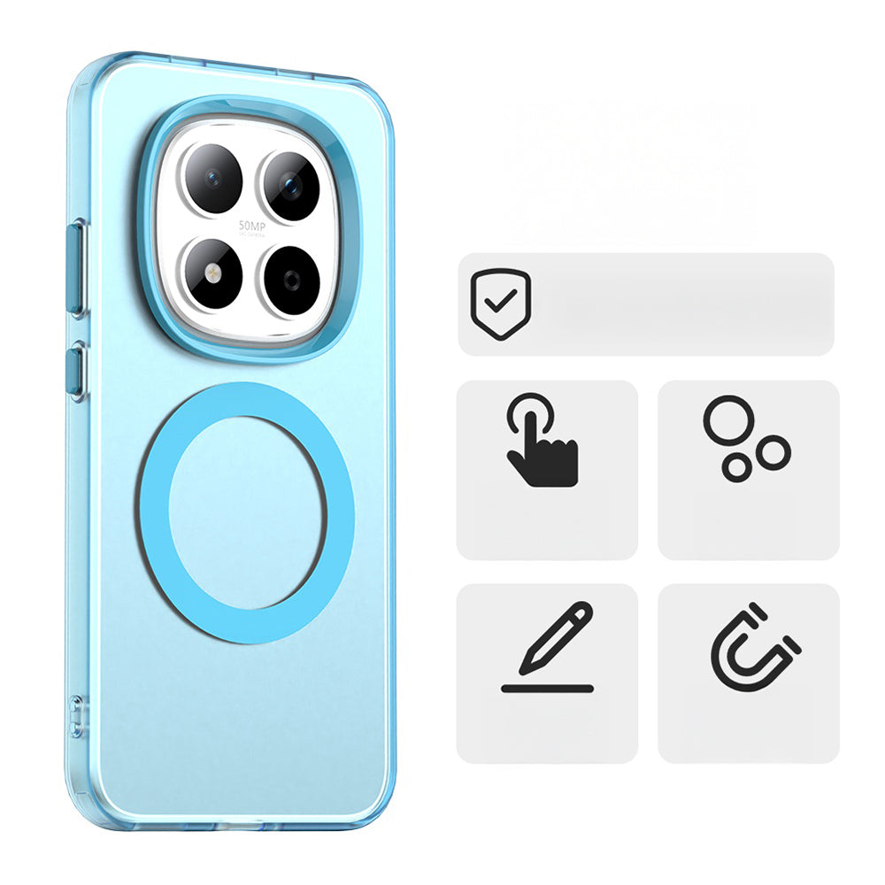 Handyhülle für Xiaomi Redmi Note 15 Pro 5G, Techsuit CandyCase MagSafe, Blau