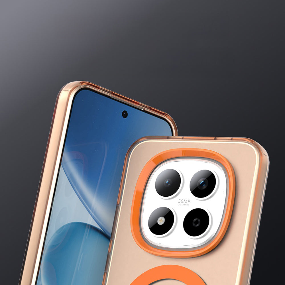 Handyhülle für Xiaomi Redmi Note 15 Pro 5G, Techsuit CandyCase MagSafe, Orange