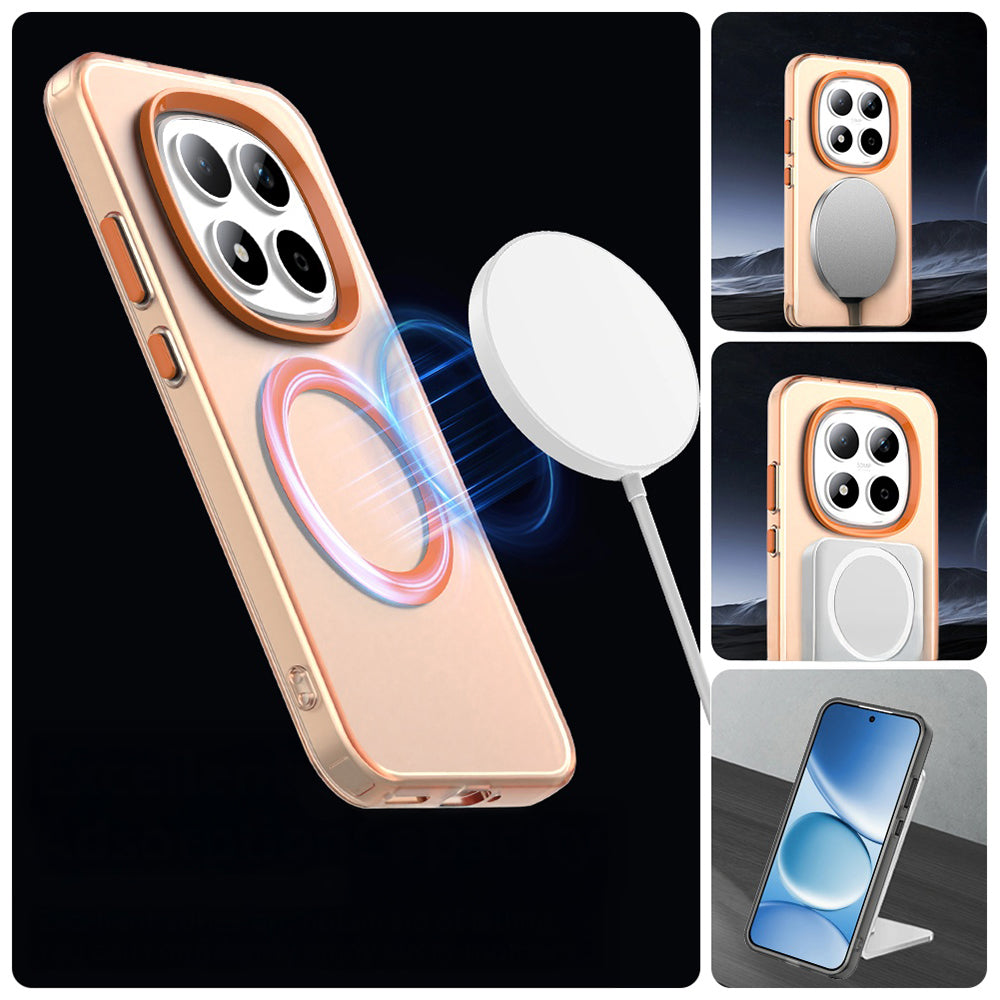 Handyhülle für Xiaomi Redmi Note 15 Pro 5G, Techsuit CandyCase MagSafe, Orange