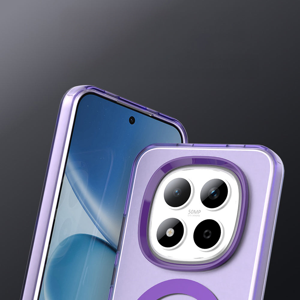 Handyhülle für Xiaomi Redmi Note 15 Pro 5G, Techsuit CandyCase MagSafe, Violett
