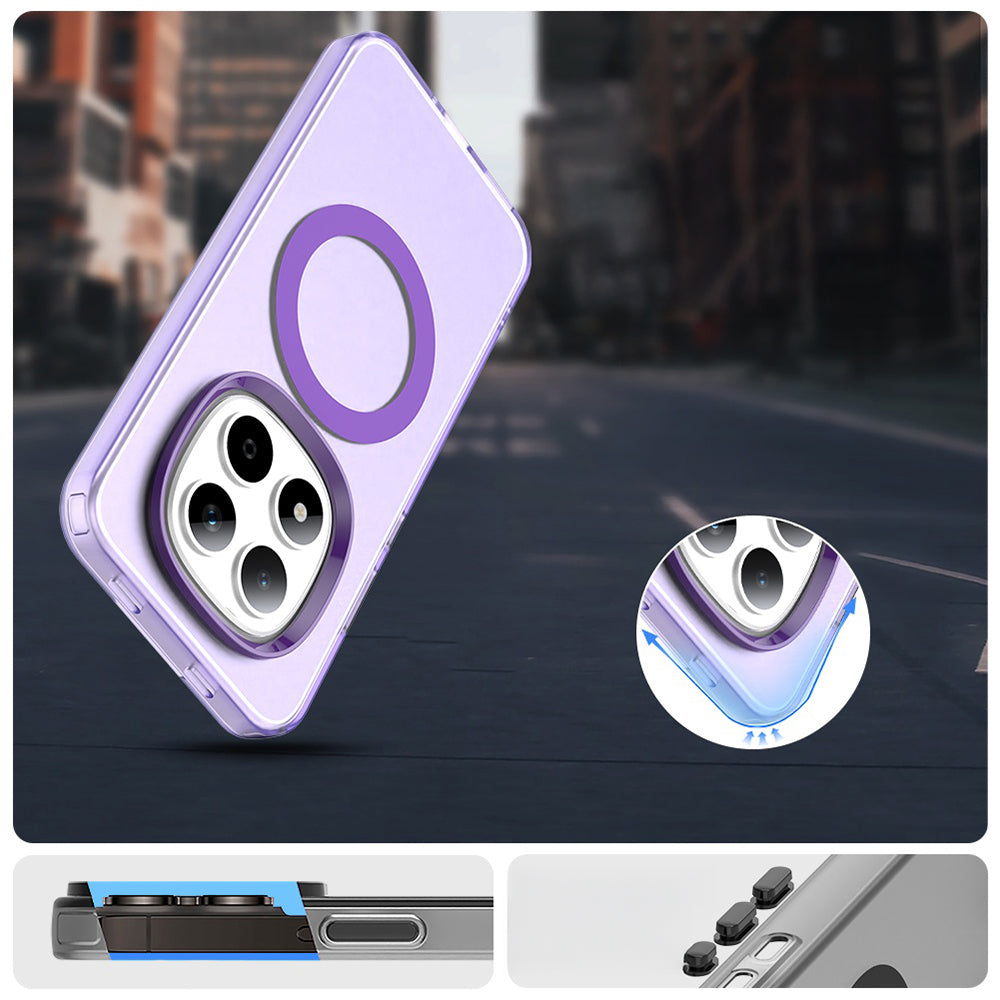 Handyhülle für Xiaomi Redmi Note 15 Pro 5G, Techsuit CandyCase MagSafe, Violett