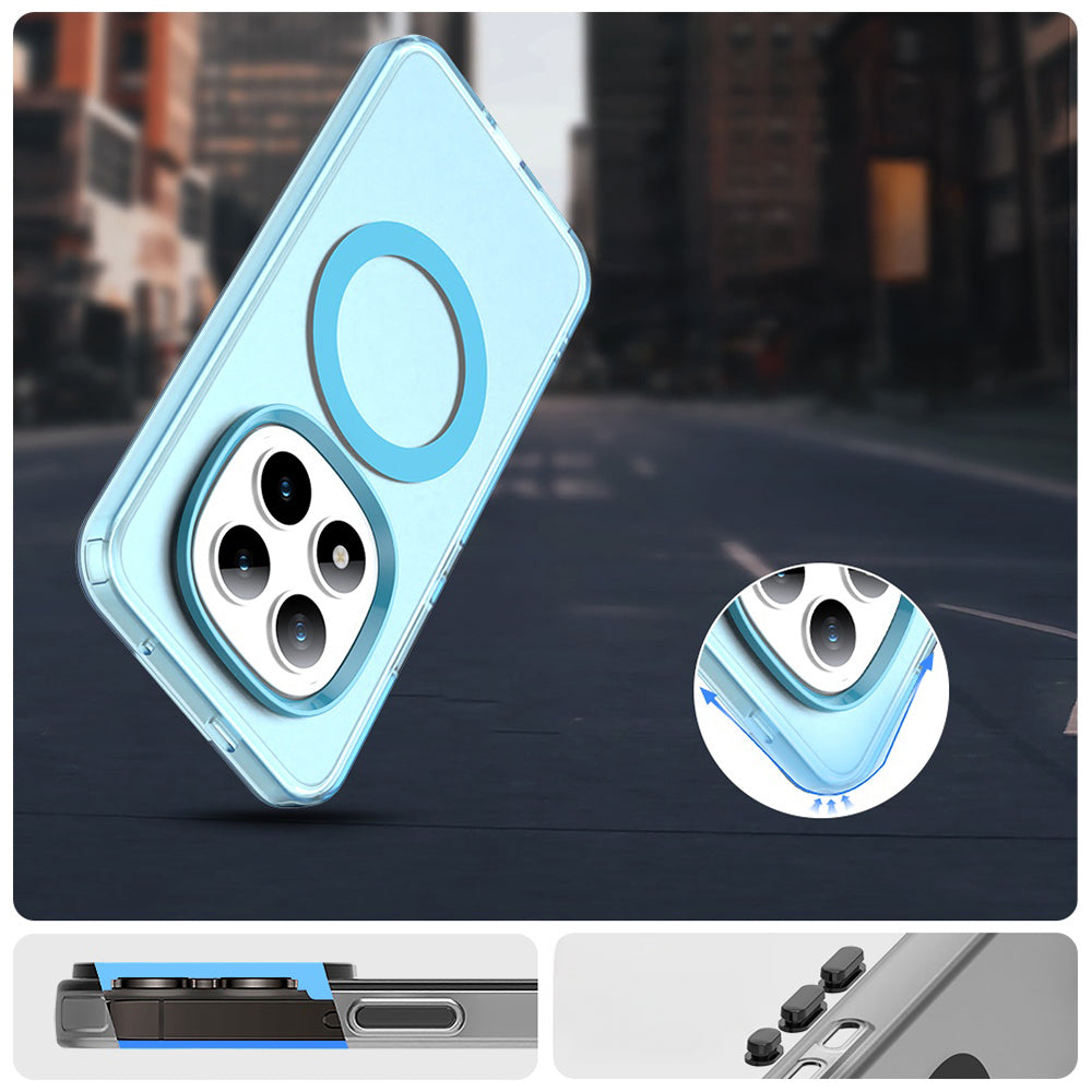 Handyhülle für Xiaomi Redmi Note 15 Pro Plus 5G / POCO M8 Pro 5G, Techsuit CandyCase MagSafe, Blau