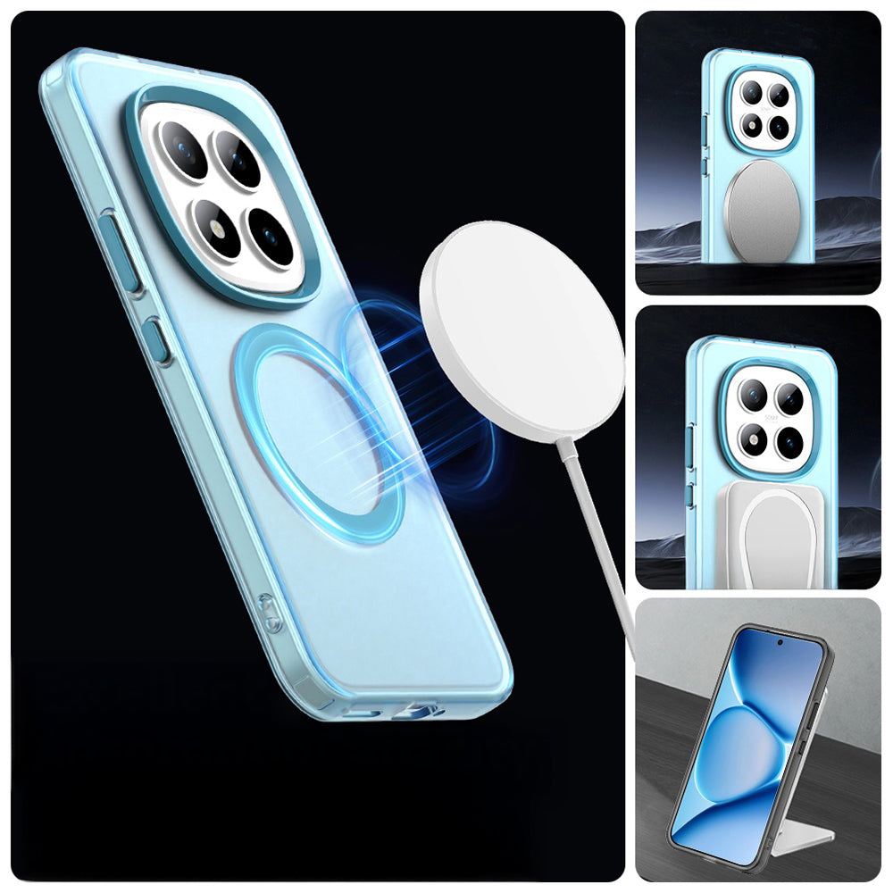 Handyhülle für Xiaomi Redmi Note 15 Pro Plus 5G / POCO M8 Pro 5G, Techsuit CandyCase MagSafe, Blau