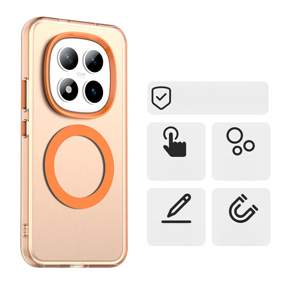 Handyhülle für Xiaomi Redmi Note 15 Pro Plus 5G / POCO M8 Pro 5G, Techsuit CandyCase MagSafe, Orange