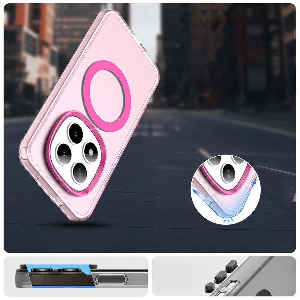 Handyhülle für Xiaomi Redmi Note 15 Pro Plus 5G / POCO M8 Pro 5G, Techsuit CandyCase MagSafe, Rosa