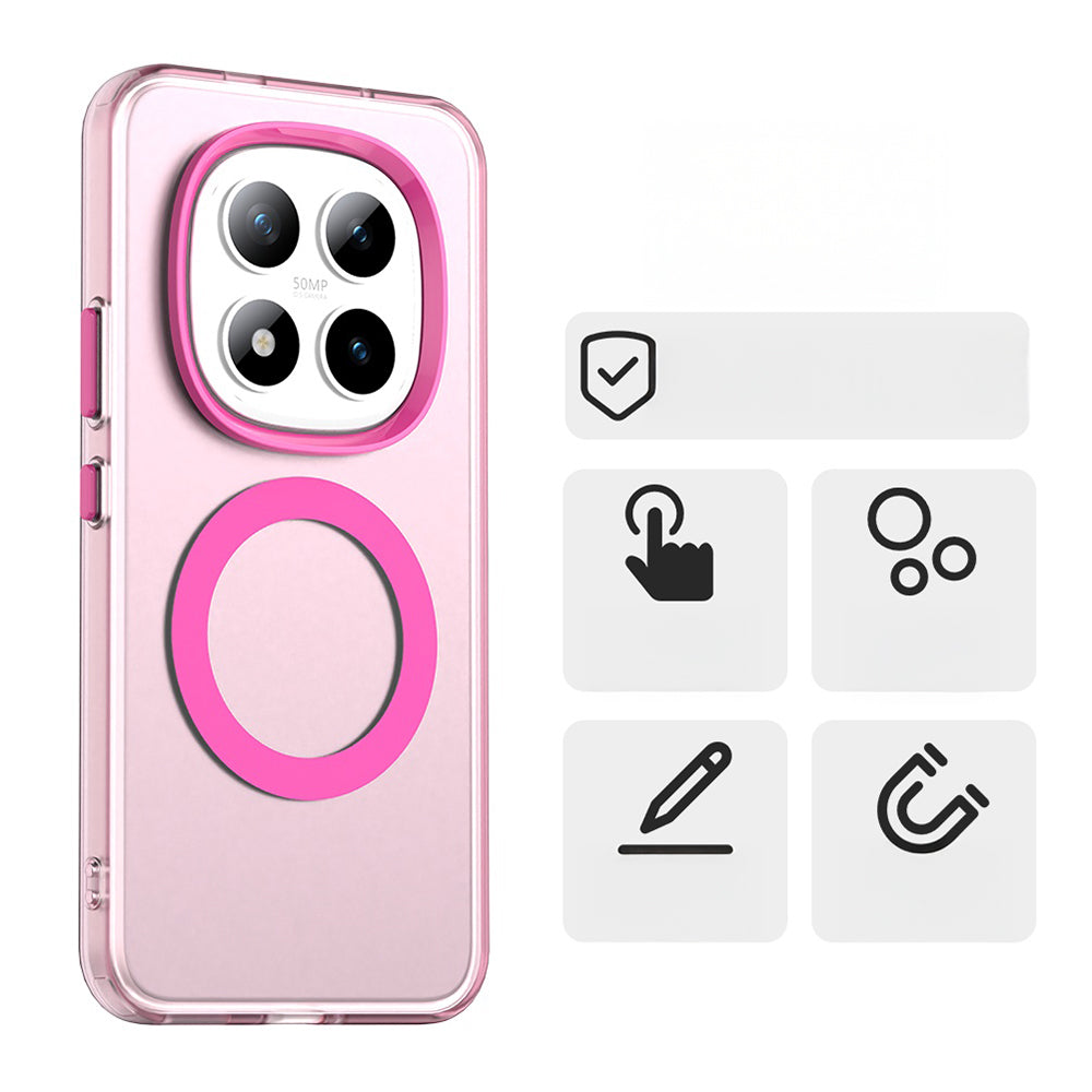Handyhülle für Xiaomi Redmi Note 15 Pro Plus 5G / POCO M8 Pro 5G, Techsuit CandyCase MagSafe, Rosa