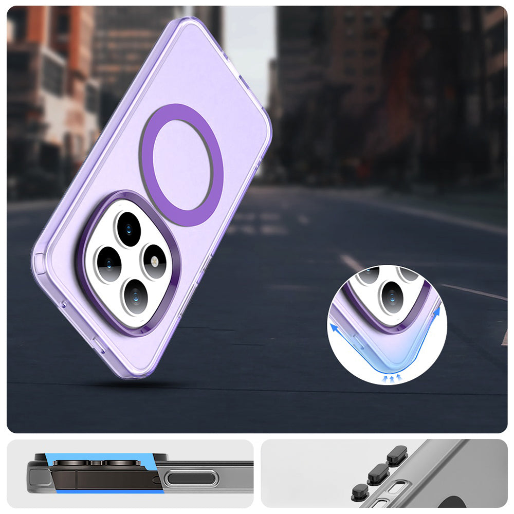 Handyhülle für Xiaomi Redmi Note 15 Pro Plus 5G / POCO M8 Pro 5G, Techsuit CandyCase MagSafe, Violett