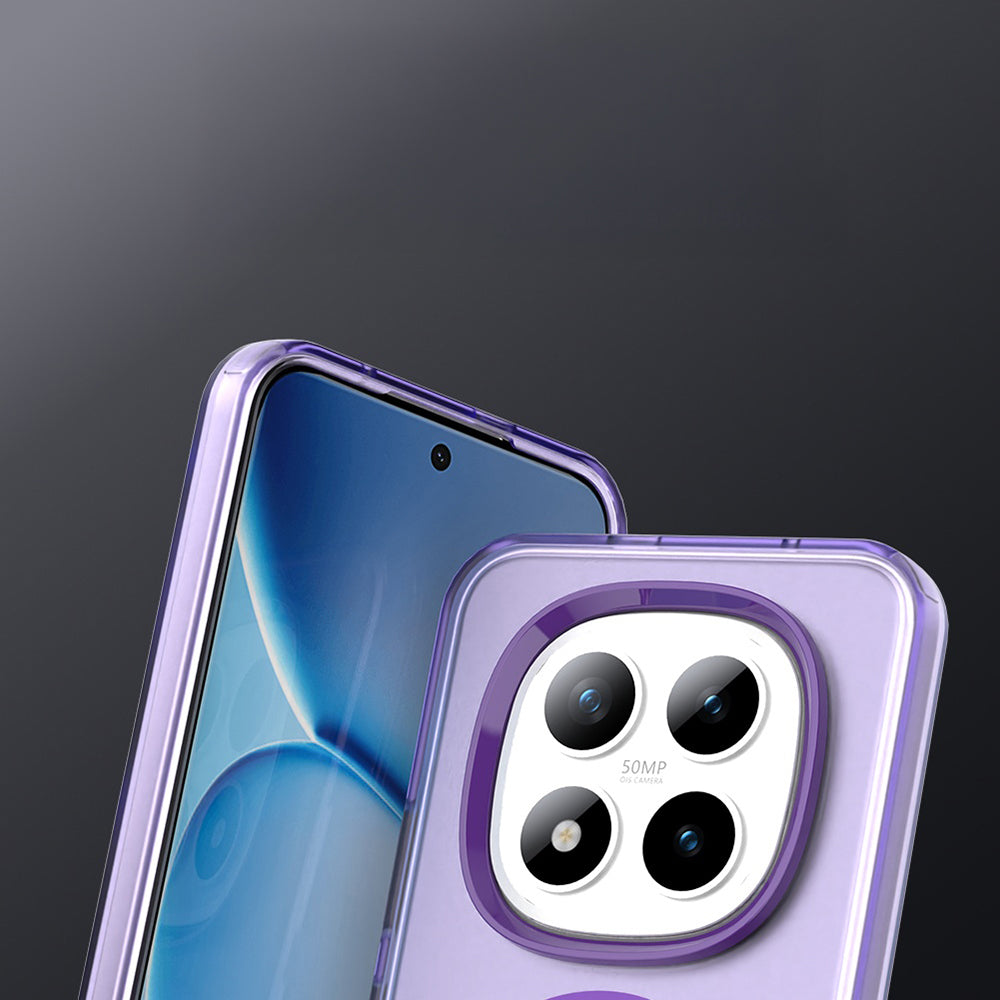 Handyhülle für Xiaomi Redmi Note 15 Pro Plus 5G / POCO M8 Pro 5G, Techsuit CandyCase MagSafe, Violett