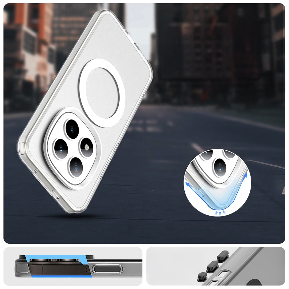 Handyhülle für Xiaomi Redmi Note 15 Pro Plus 5G / POCO M8 Pro 5G, Techsuit CandyCase MagSafe, Weiß