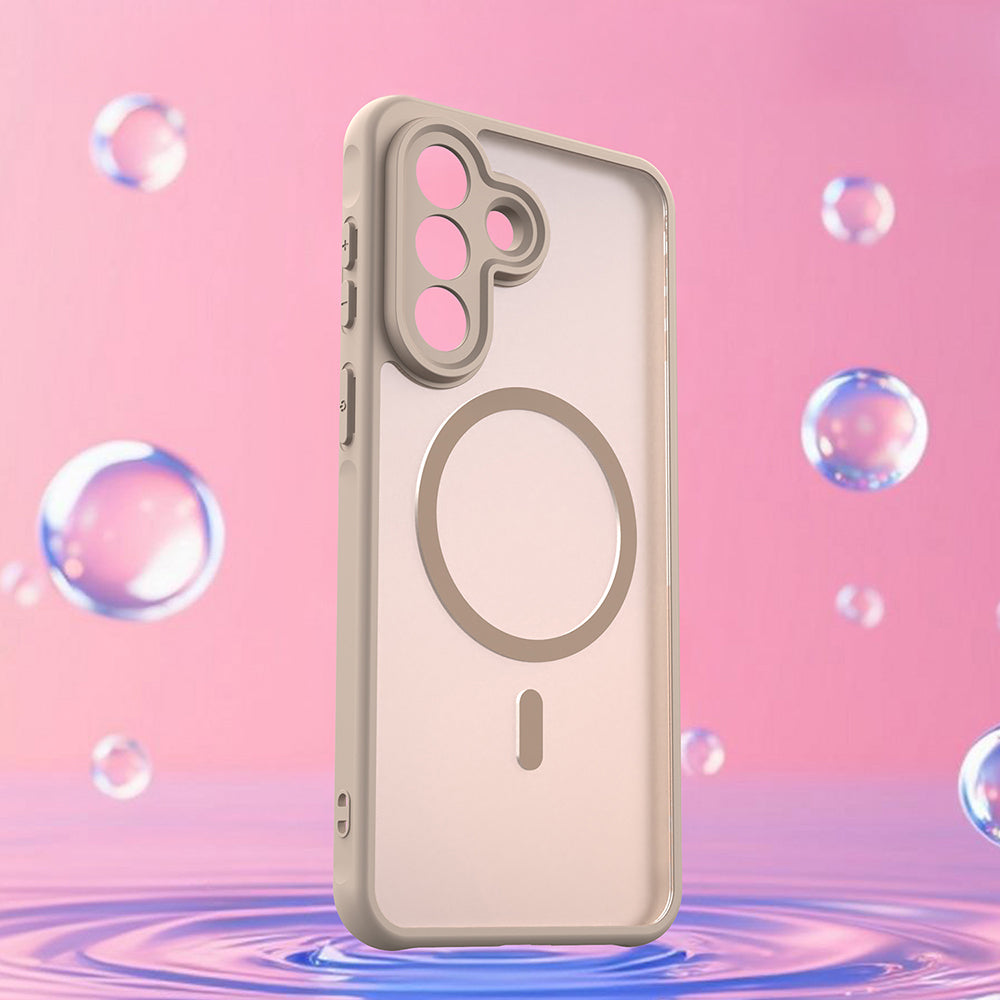Handyhülle für Galaxy A57 5G, Techsuit HaloFrost II MagSafe, Golden