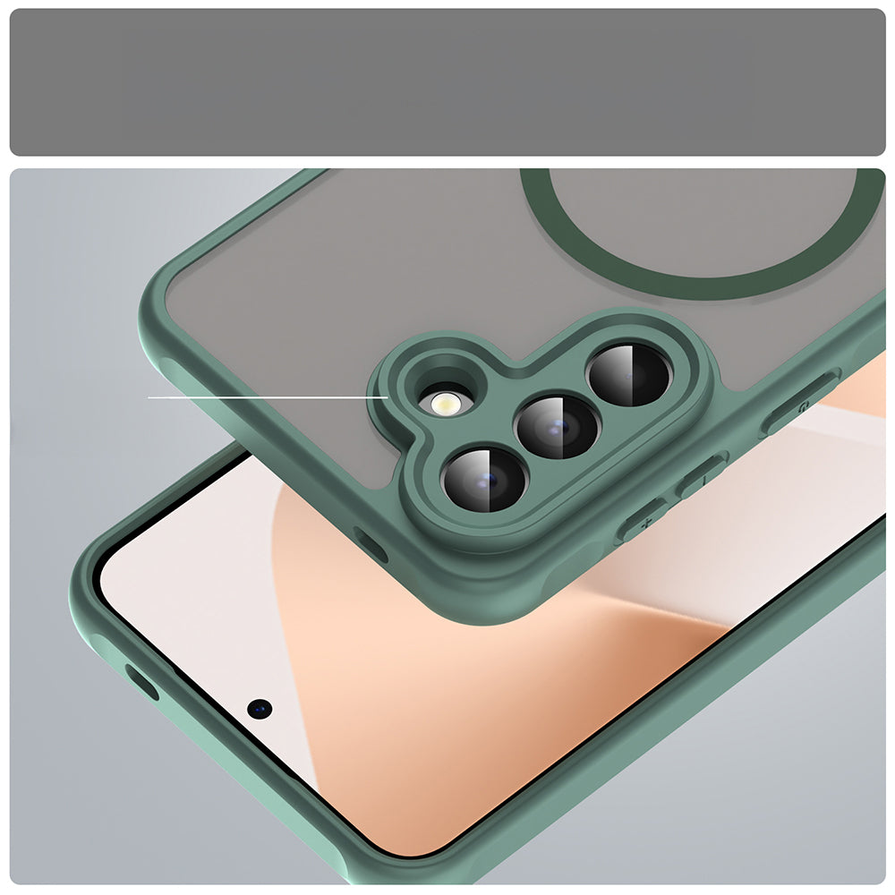 Handyhülle für Galaxy A57 5G, Techsuit HaloFrost II MagSafe, Grün