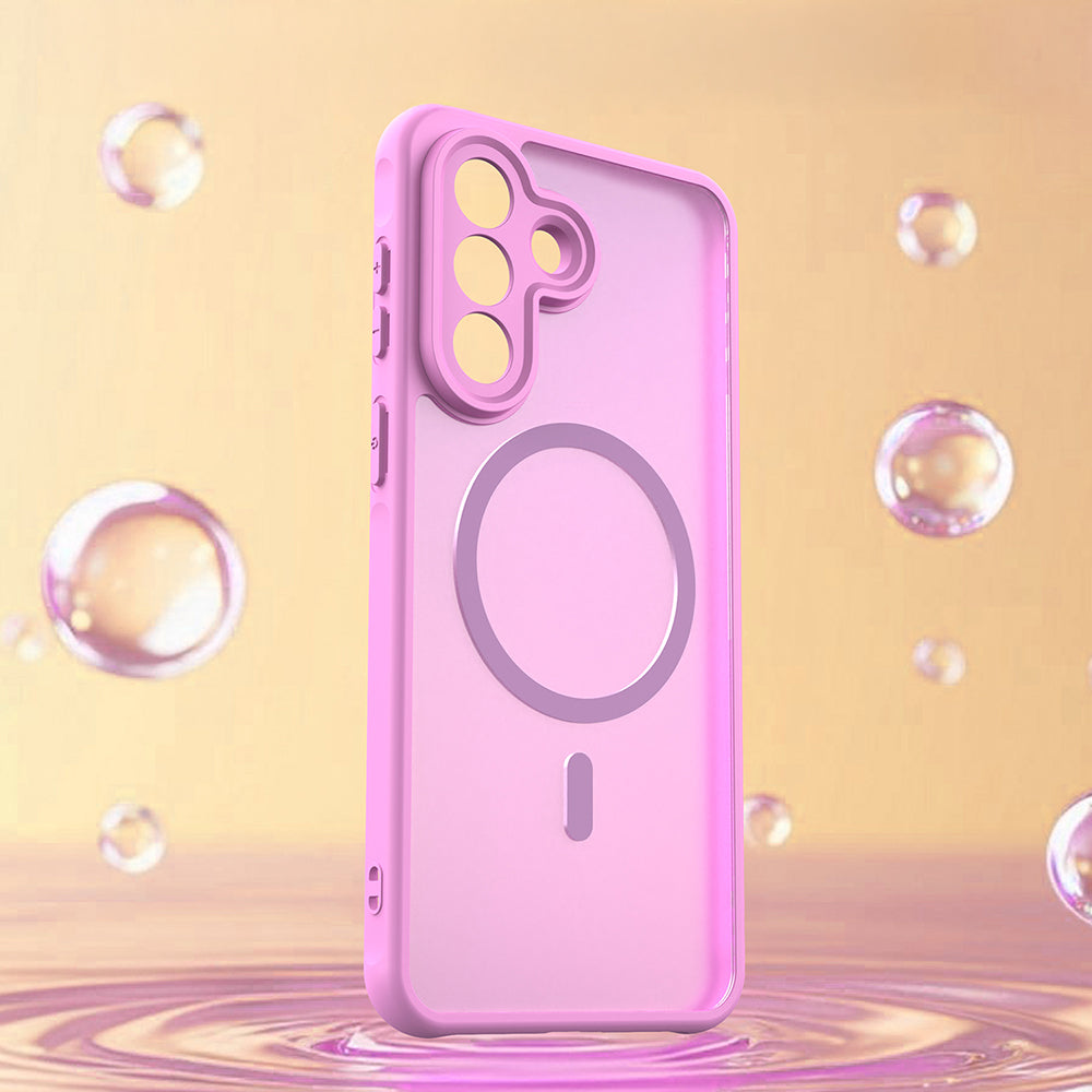 Handyhülle für Galaxy A57 5G, Techsuit HaloFrost II MagSafe, Rosa