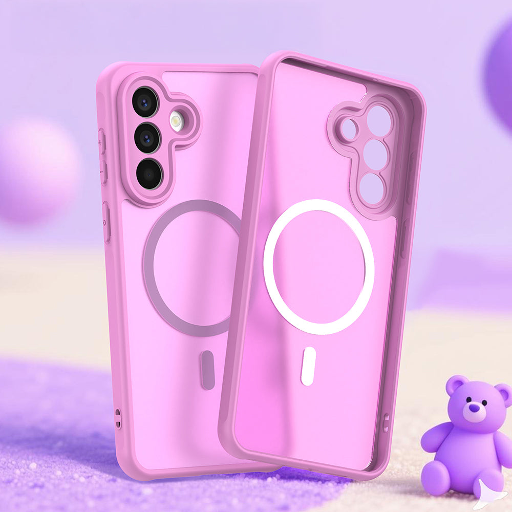 Handyhülle für Galaxy A57 5G, Techsuit HaloFrost II MagSafe, Rosa