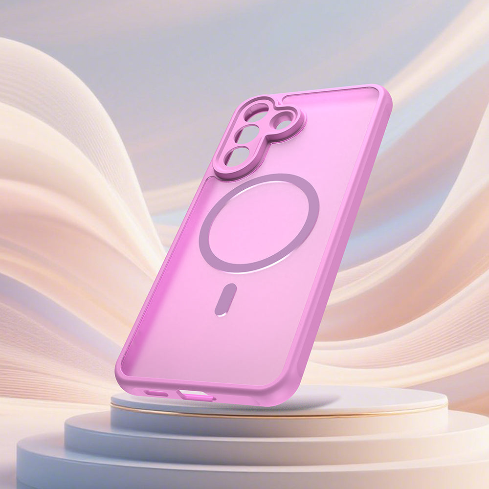 Handyhülle für Galaxy A57 5G, Techsuit HaloFrost II MagSafe, Rosa