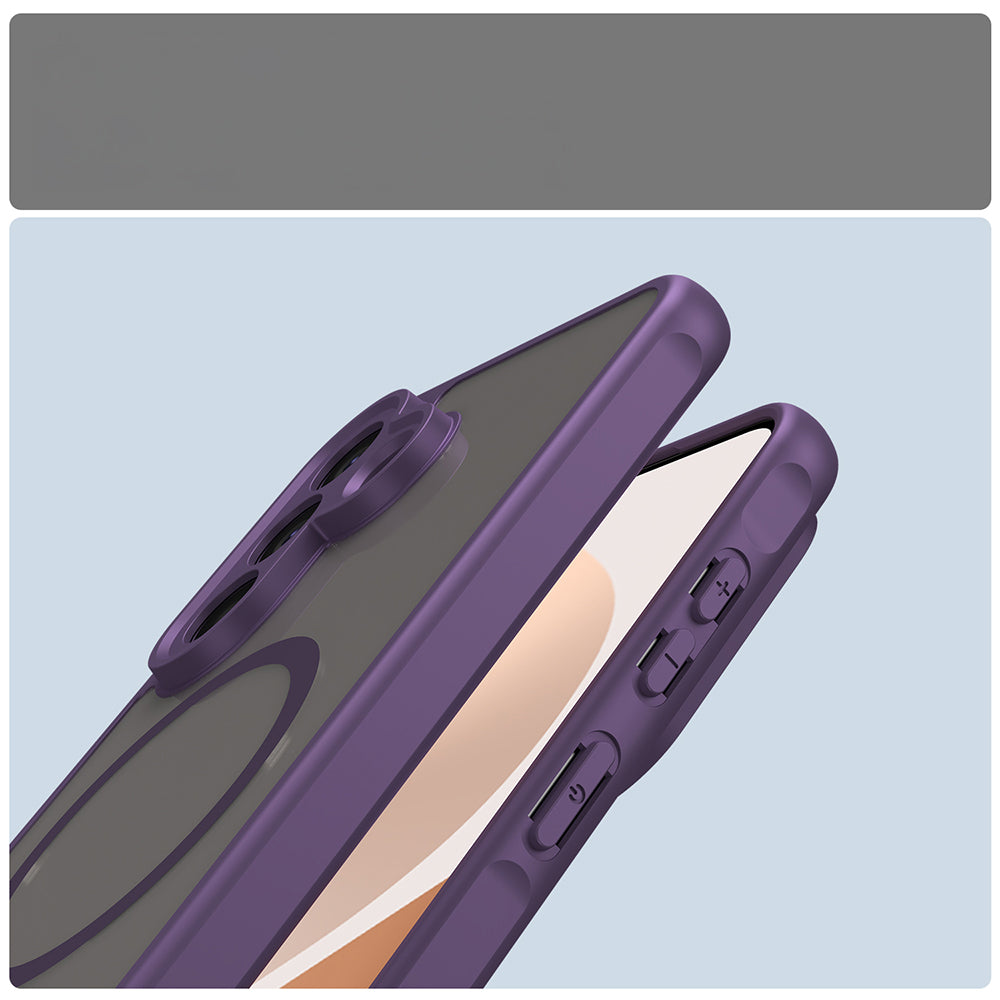 Handyhülle für Galaxy A57 5G, Techsuit HaloFrost II MagSafe, Violett