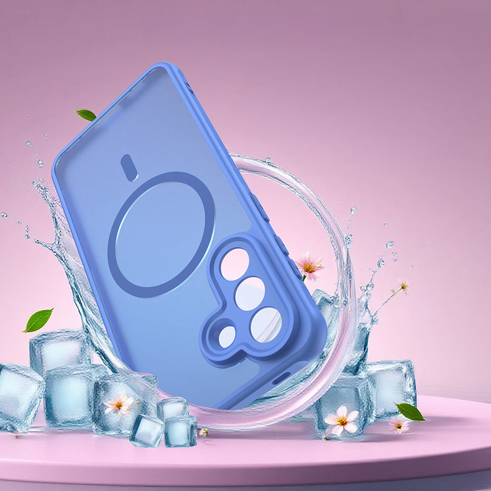 Handyhülle für Galaxy A57 5G, Techsuit HaloFrost II MagSafe, Hellblau