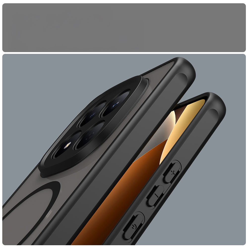 Handyhülle für Xiaomi Redmi Note 15 Pro 4G, Techsuit HaloFrost II MagSafe, Schwarz