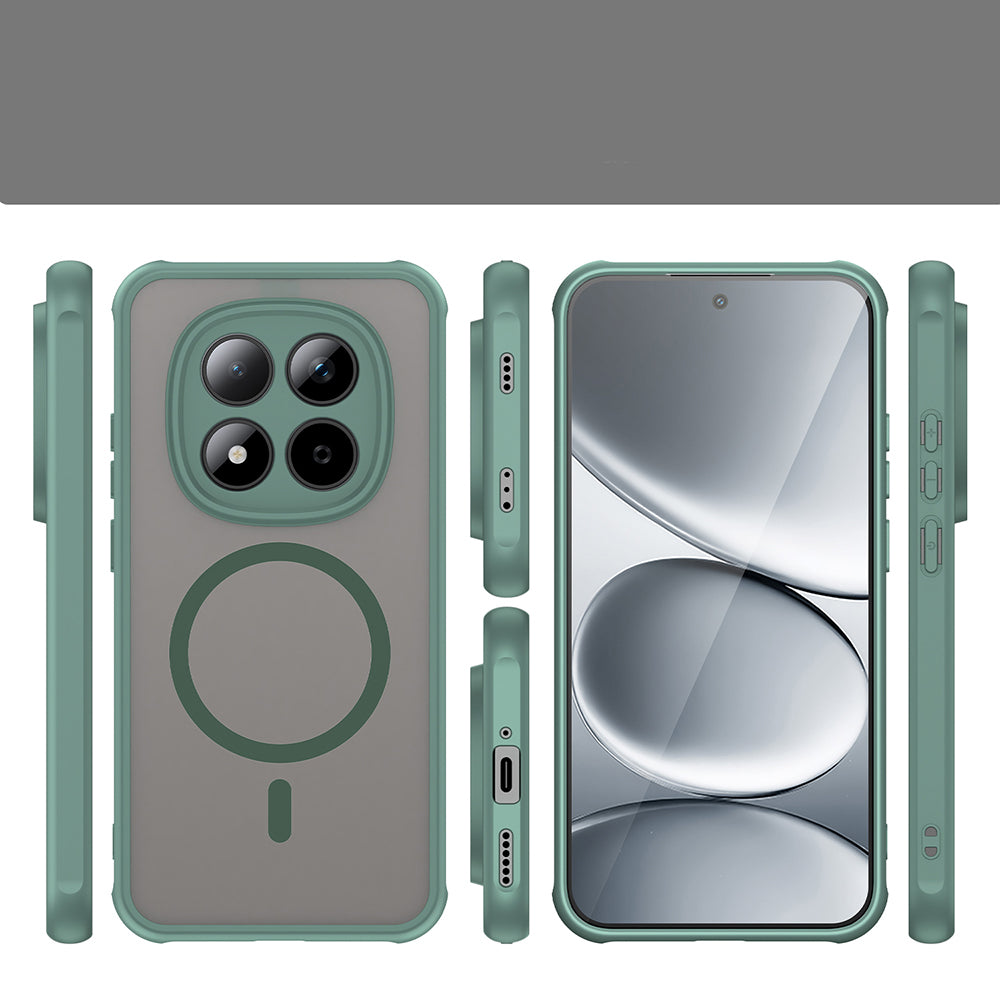Handyhülle für Xiaomi Redmi Note 15 Pro 5G, Techsuit HaloFrost II MagSafe, Grün