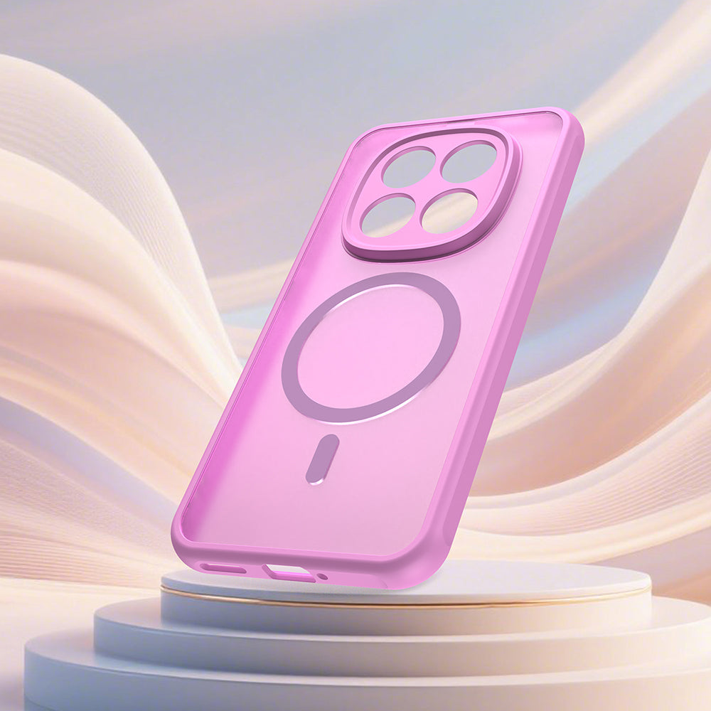 Handyhülle für Xiaomi Redmi Note 15 Pro 5G, Techsuit HaloFrost II MagSafe, Rosa