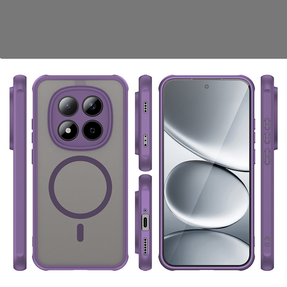Handyhülle für Xiaomi Redmi Note 15 Pro 5G, Techsuit HaloFrost II MagSafe, Violett