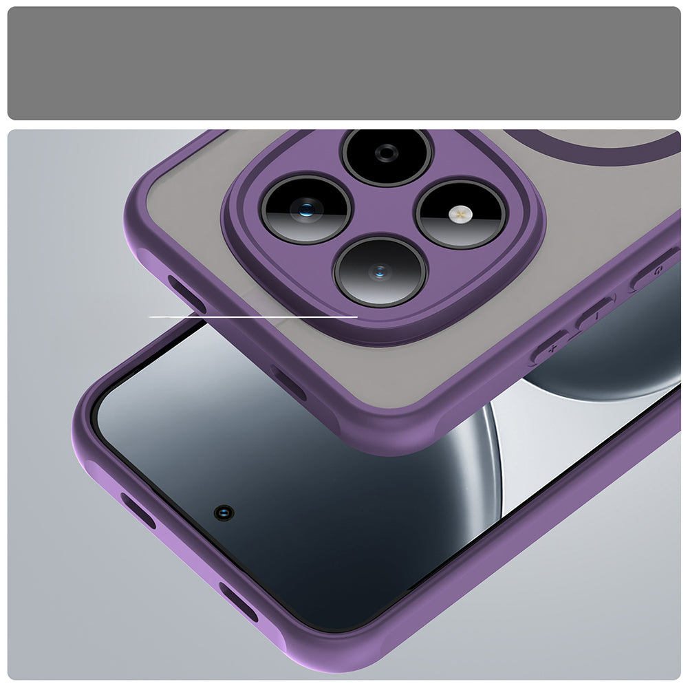 Handyhülle für Xiaomi Redmi Note 15 Pro 5G, Techsuit HaloFrost II MagSafe, Violett