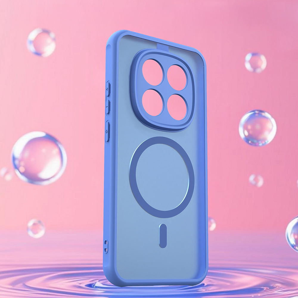 Handyhülle für Xiaomi Redmi Note 15 Pro 5G, Techsuit HaloFrost II MagSafe, Hellblau